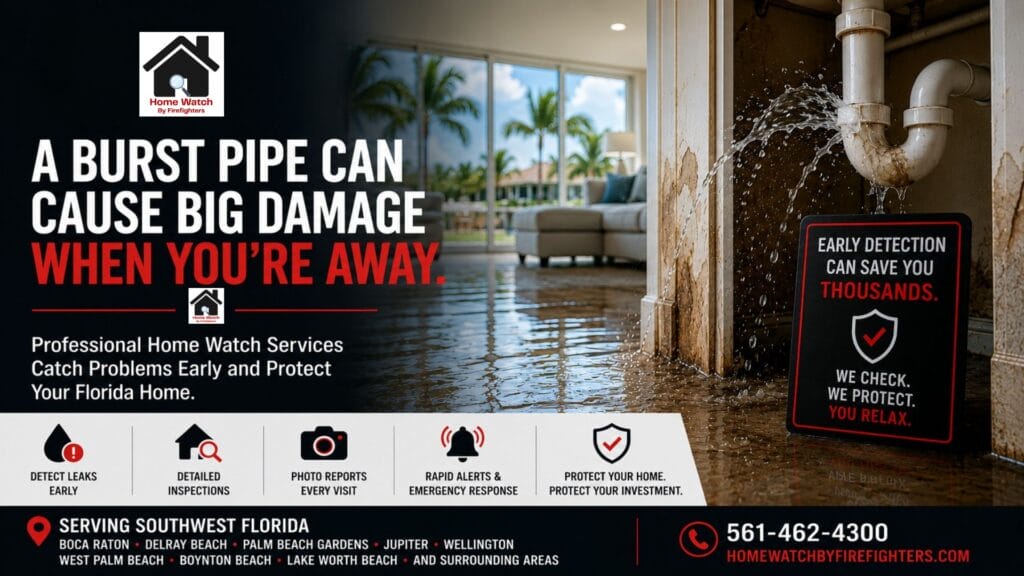 What Happens If a Pipe Bursts in Your Florida Home While You're Away