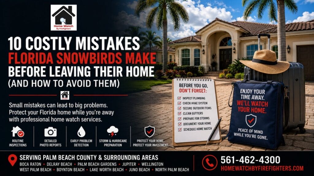 10 Costly Mistakes Florida Snowbirds Make Before Leaving Their Home (And How to Avoid Them)