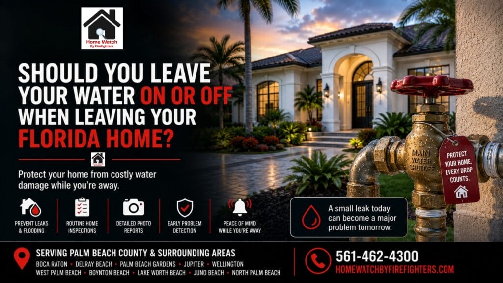 Should You Leave Your Water On or Off When Leaving Your Florida Home Here's What Homeowners Need to Know