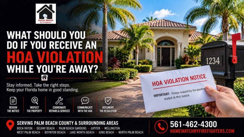 What Should You Do If You Receive an HOA Violation While You're Away