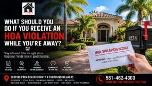 What Should You Do If You Receive an HOA Violation While You're Away